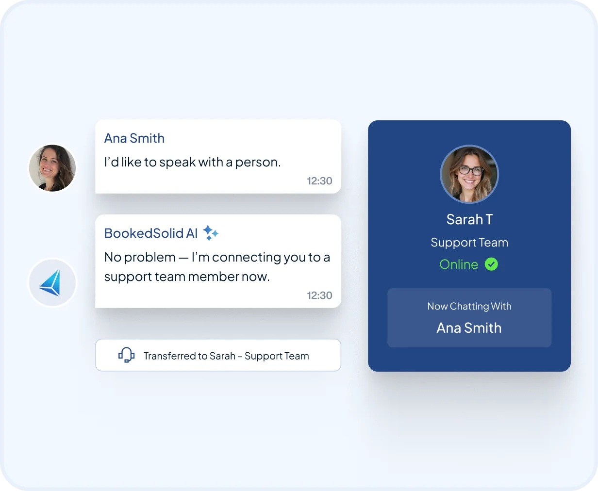 AI appointment booking for new and existing patients