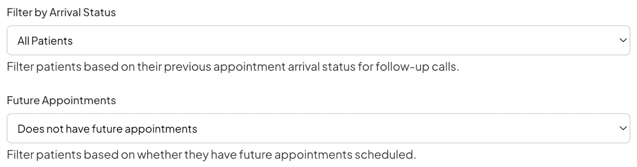 6 month patient recall configuration